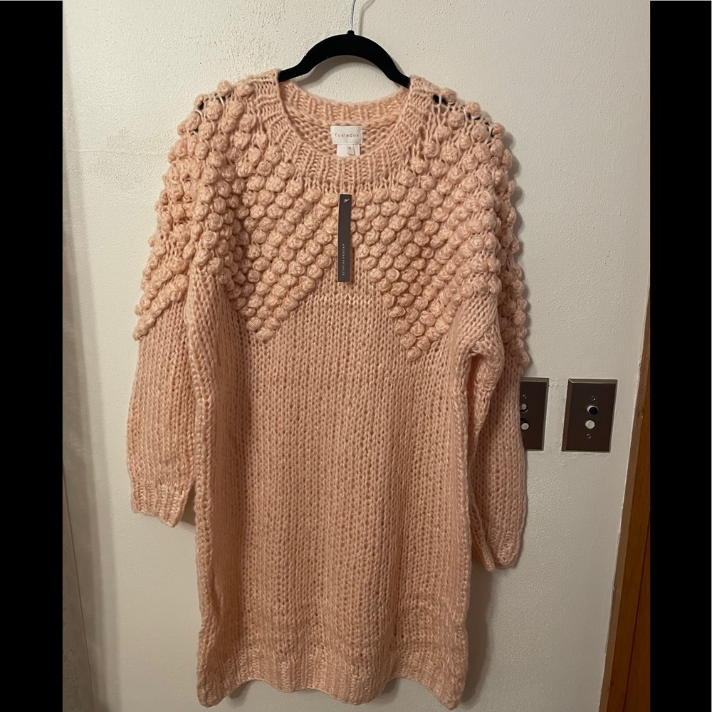 Foxiedox Anthropologie bobble stitch sweater tunic